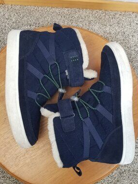 UOVO Snow Boots Navy Blue Faux Fur Lined Size EU 37 /  Big Kids 5